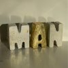 Gilding Gold Concrete capital letters