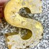 old Gold decorative letter custom made in Canada